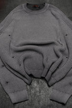 Load image into Gallery viewer, BALBUS RAW KNIT — STONE GREY