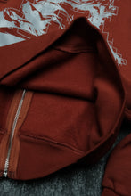 Load image into Gallery viewer, BALBUS ECSTASY ZIP HOODIE — RUST FADE

