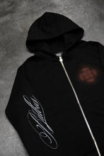 Load image into Gallery viewer, Waffle ZipUp Hoodie, black
